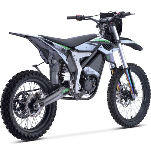 Venom Electric Dirt Bike, 4-Speed Manual, 72v 12000w, 21/18 inch Wheels