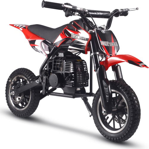 Alien DLX Kids Gas Dirt Bike, 50cc 2-Stroke, Age 6 and up