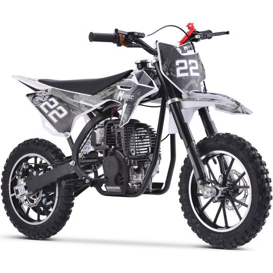 Demon 40cc 4-Stroke Kids Gas Dirt Bike White