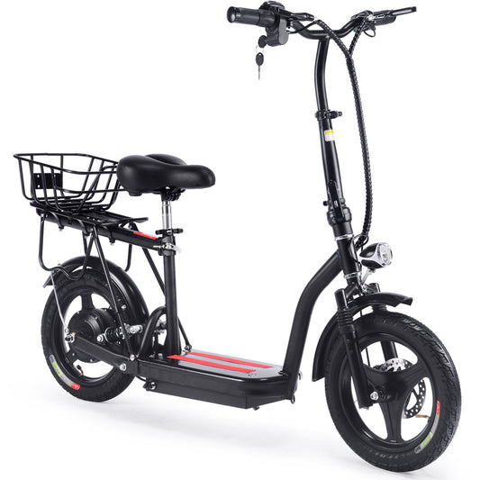 Cruiser 48v 350w Lithium Electric Scooter Black