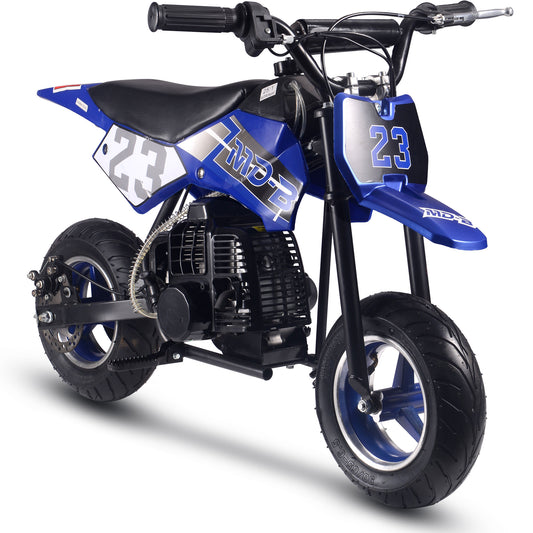 Supermoto 50cc 2-Stroke Kids Dirt Bike Blue