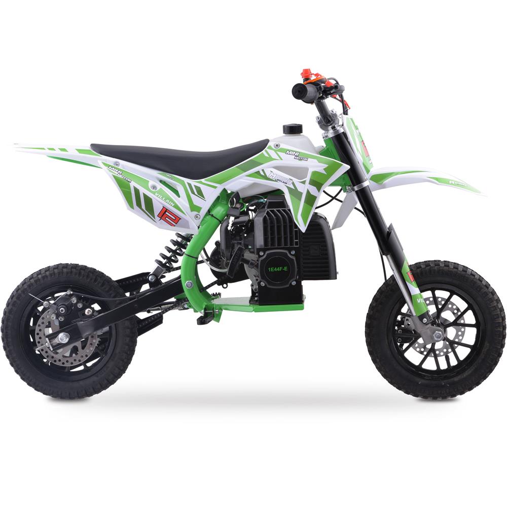 Villain 52cc 2-Stroke Kids Gas Dirt Bike Green