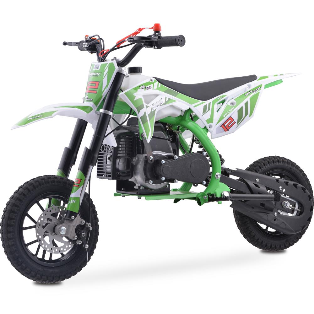 Villain 52cc 2-Stroke Kids Gas Dirt Bike Green