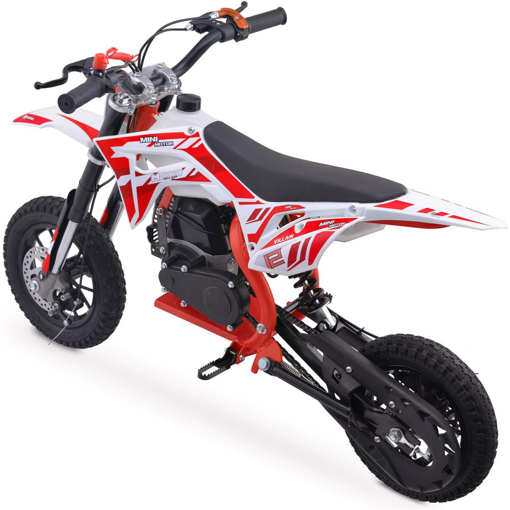 Villain 52cc 2-Stroke Kids Gas Dirt Bike Red
