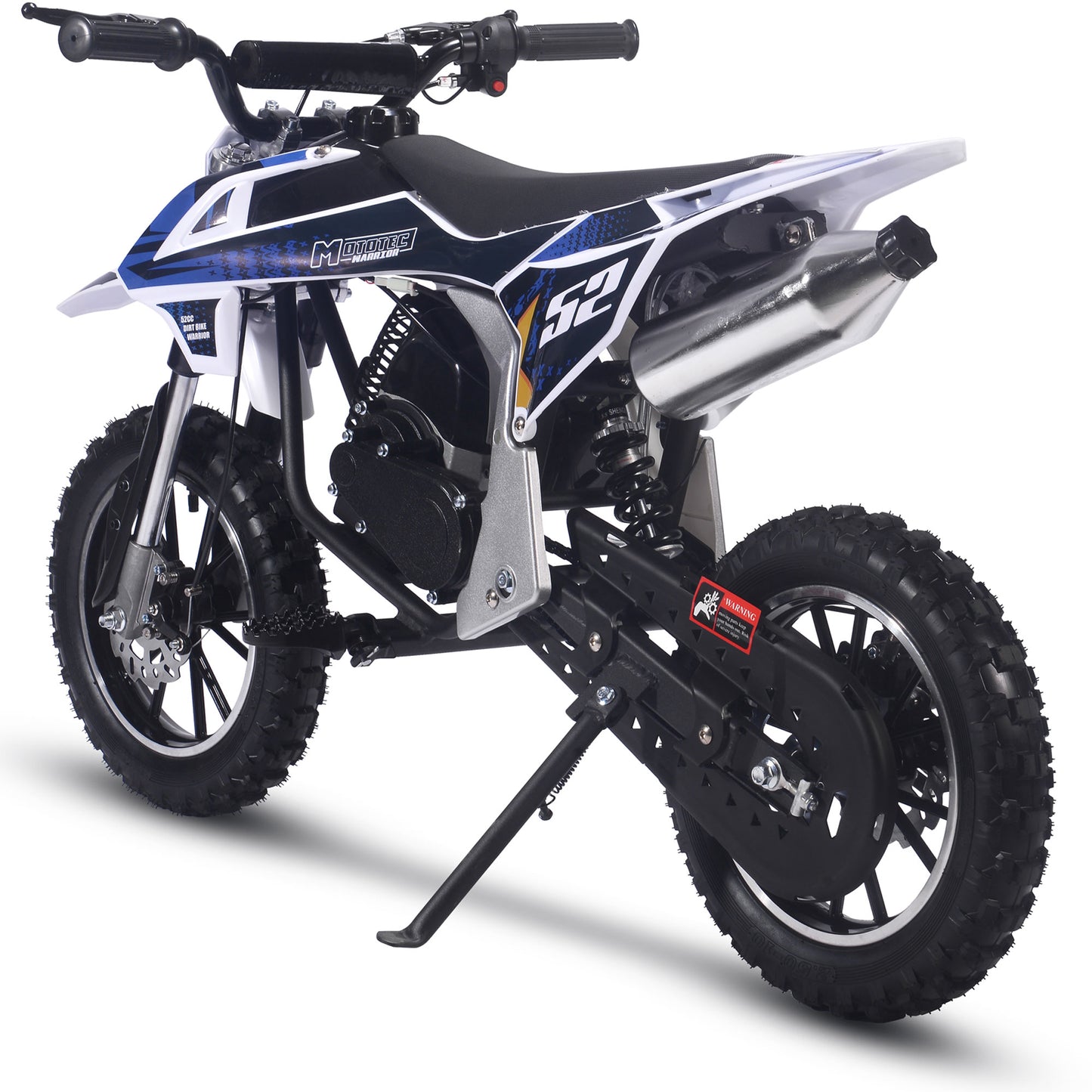 Warrior 52cc 2-Stroke Kids Gas Dirt Bike Black