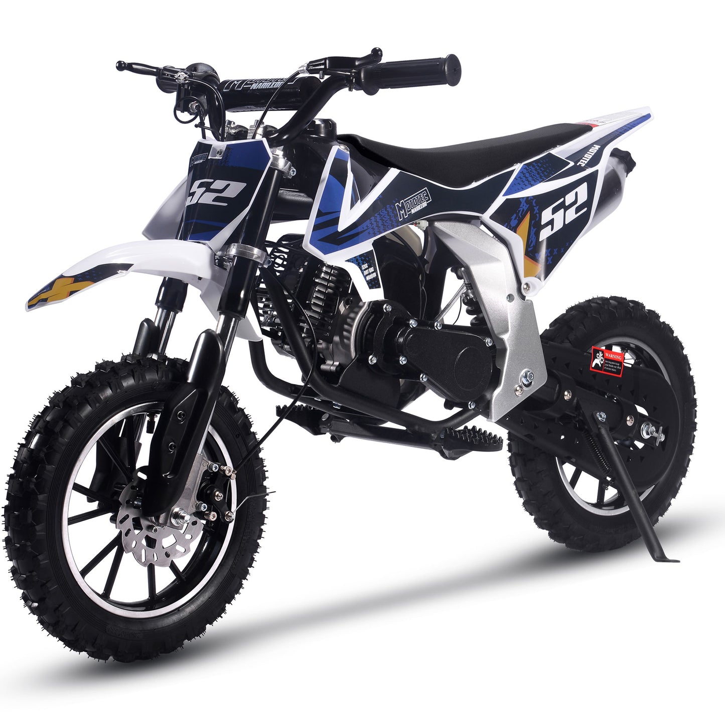 Warrior 52cc 2-Stroke Kids Gas Dirt Bike Black