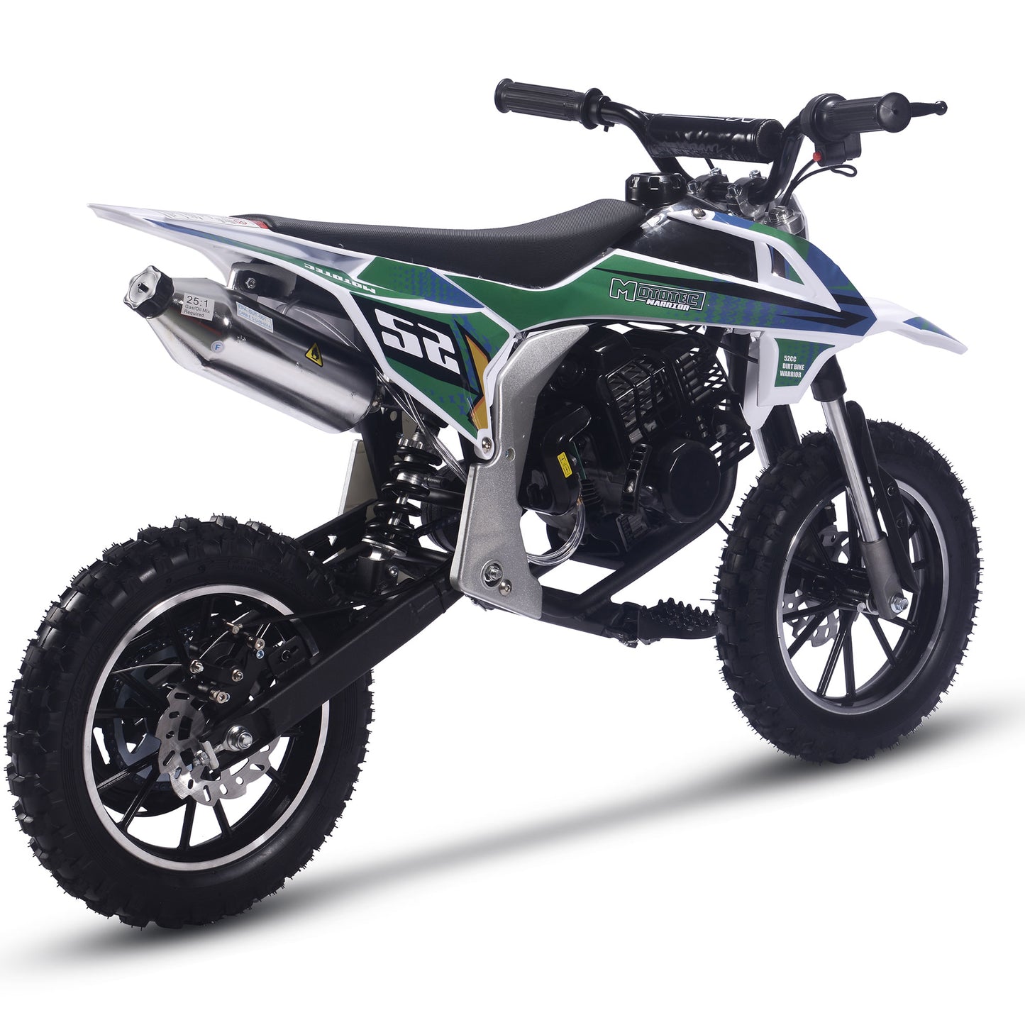 Warrior 52cc 2-Stroke Kids Gas Dirt Bike Green