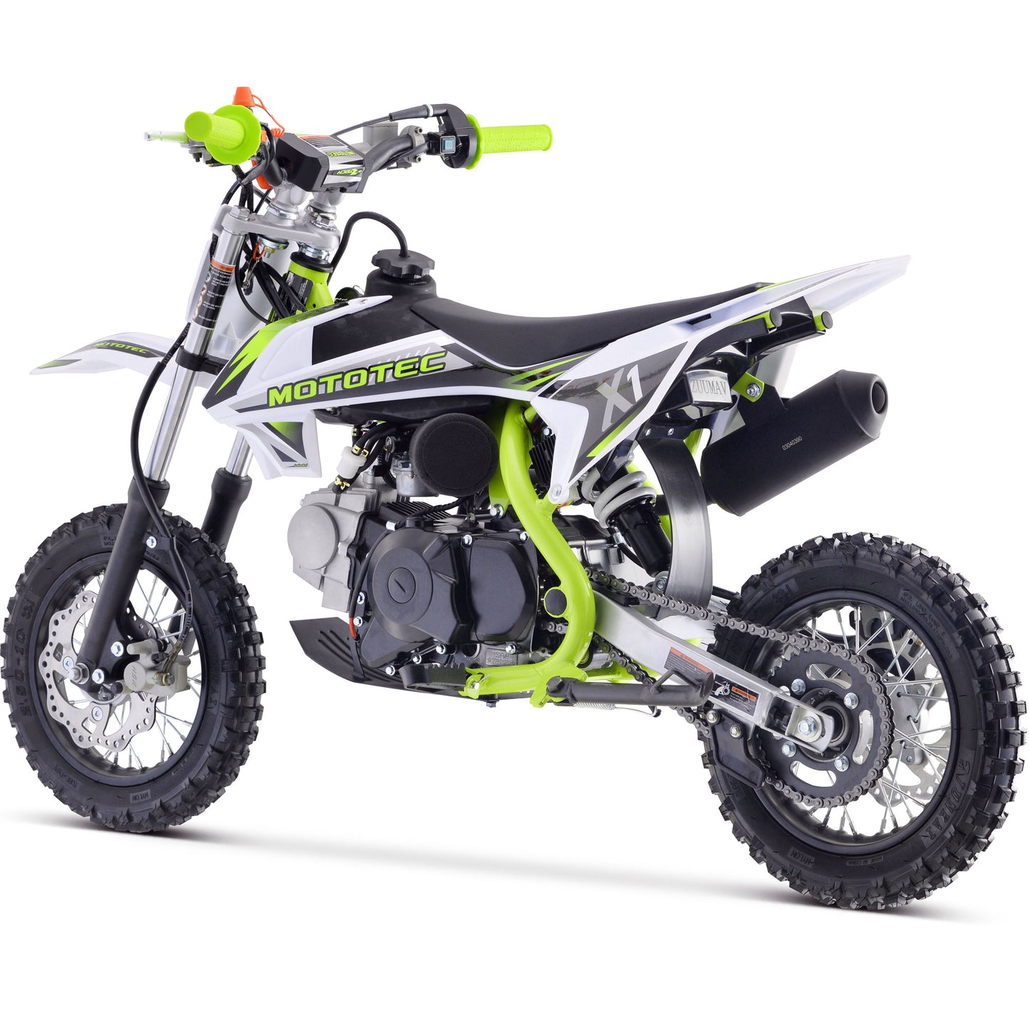X1 110cc 4-Stroke Gas Dirt Bike Green