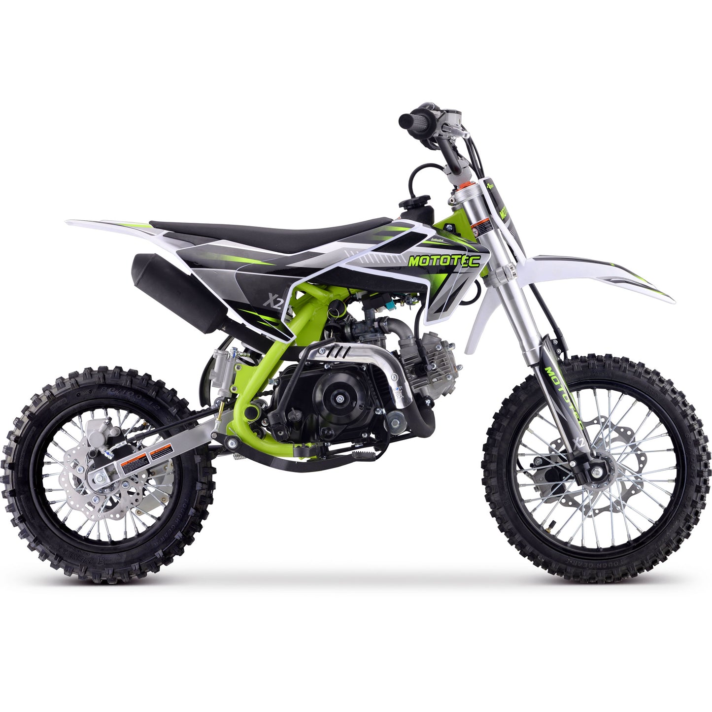 X2 110cc 4-Stroke Gas Dirt Bike Green