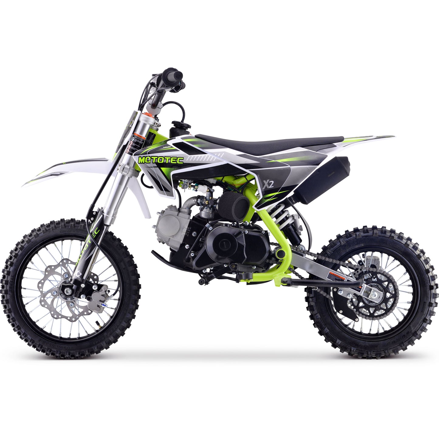 X2 110cc 4-Stroke Gas Dirt Bike Green