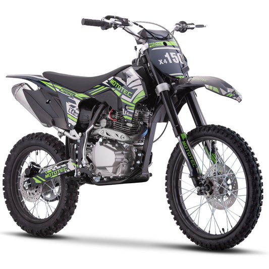 X4 150cc 4-Stroke Gas Dirt Bike Black