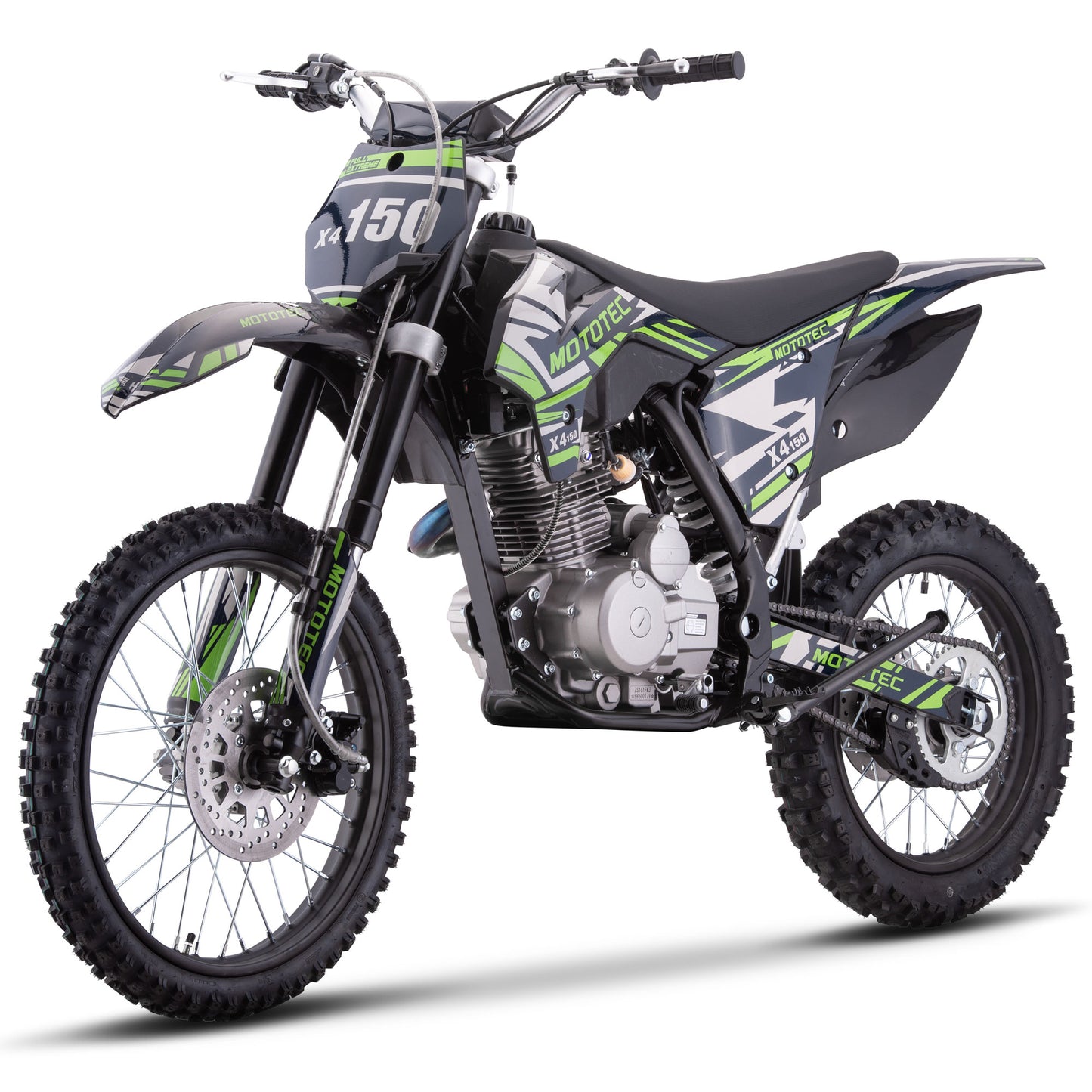 X4 150cc 4-Stroke Gas Dirt Bike Black
