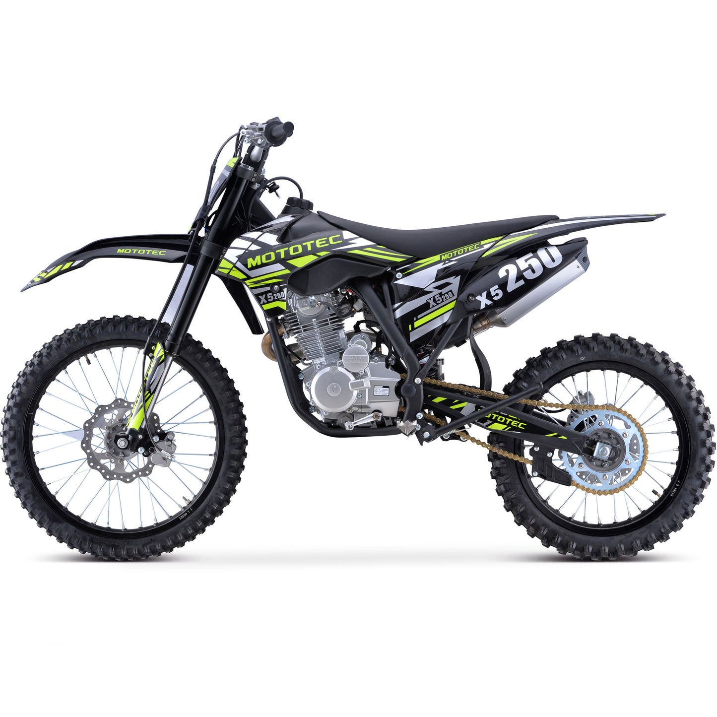 X5 250cc 4-Stroke Gas Dirt Bike Black