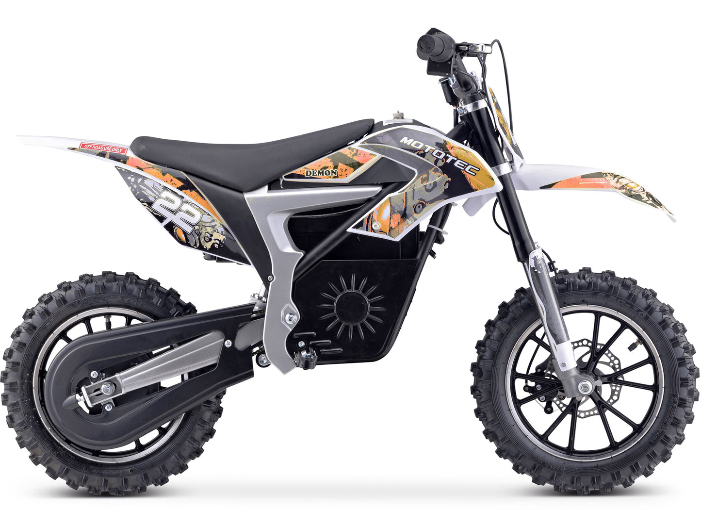 36v 500w Demon Electric Dirt Bike Lithium Orange