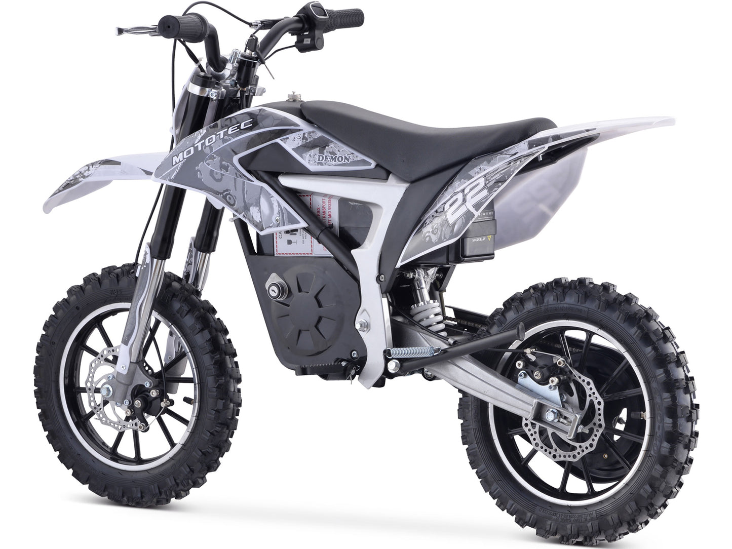 36v 500w Demon Electric Dirt Bike Lithium White