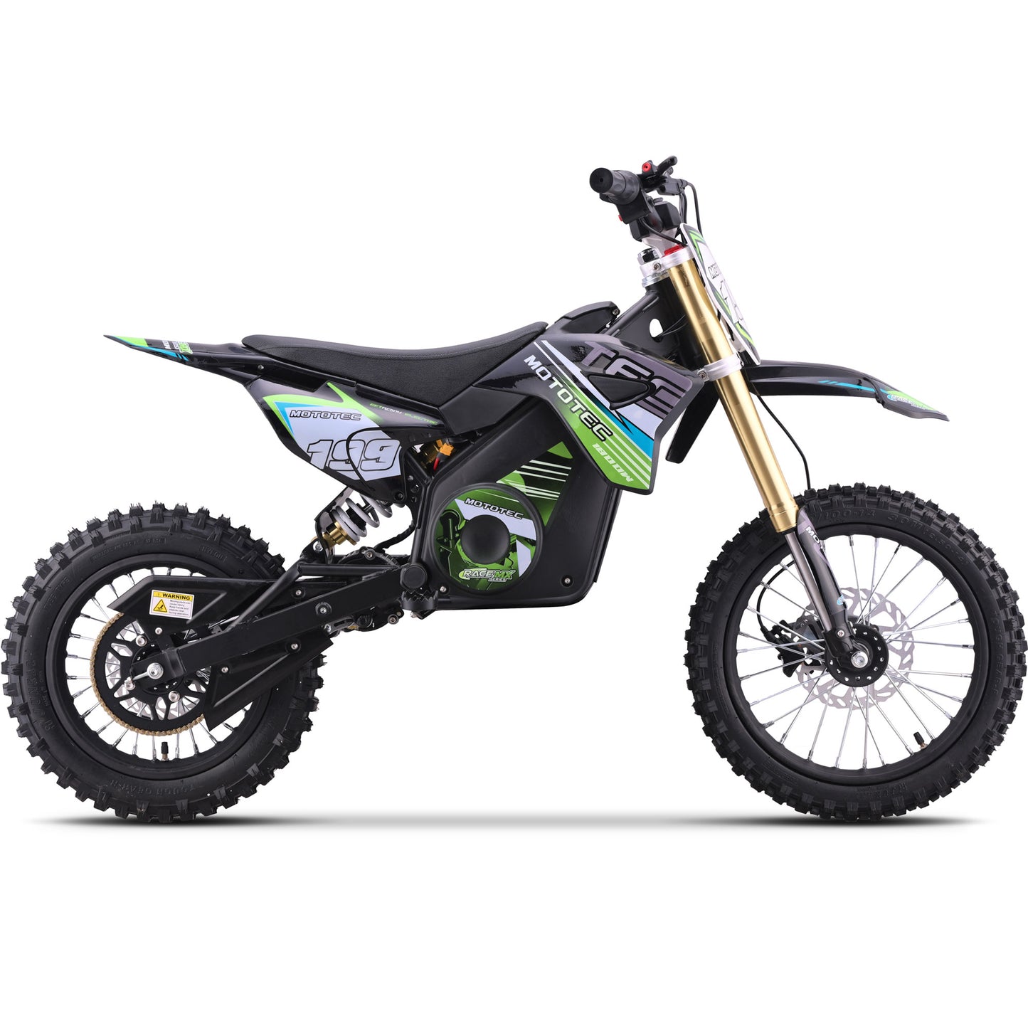 48v Pro Electric Dirt Bike 1800w Lithium Green