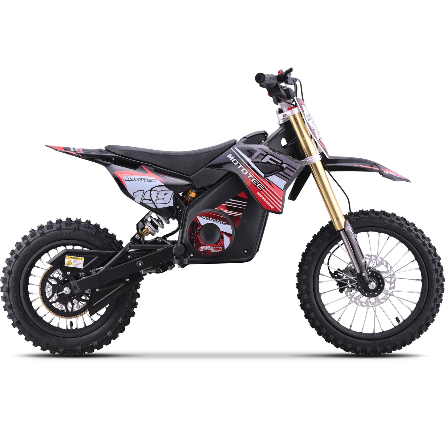 48v Pro Electric Dirt Bike 1800w Lithium Red
