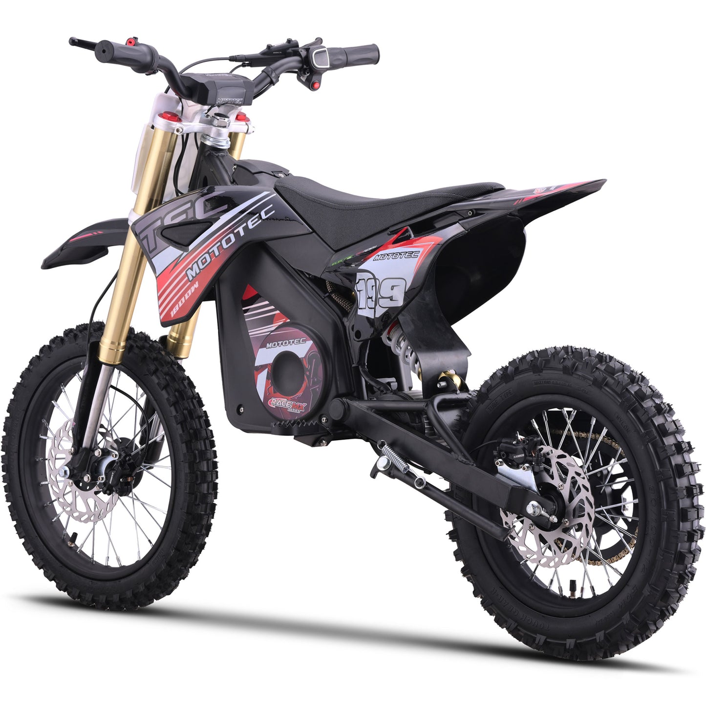 48v Pro Electric Dirt Bike 1800w Lithium Red