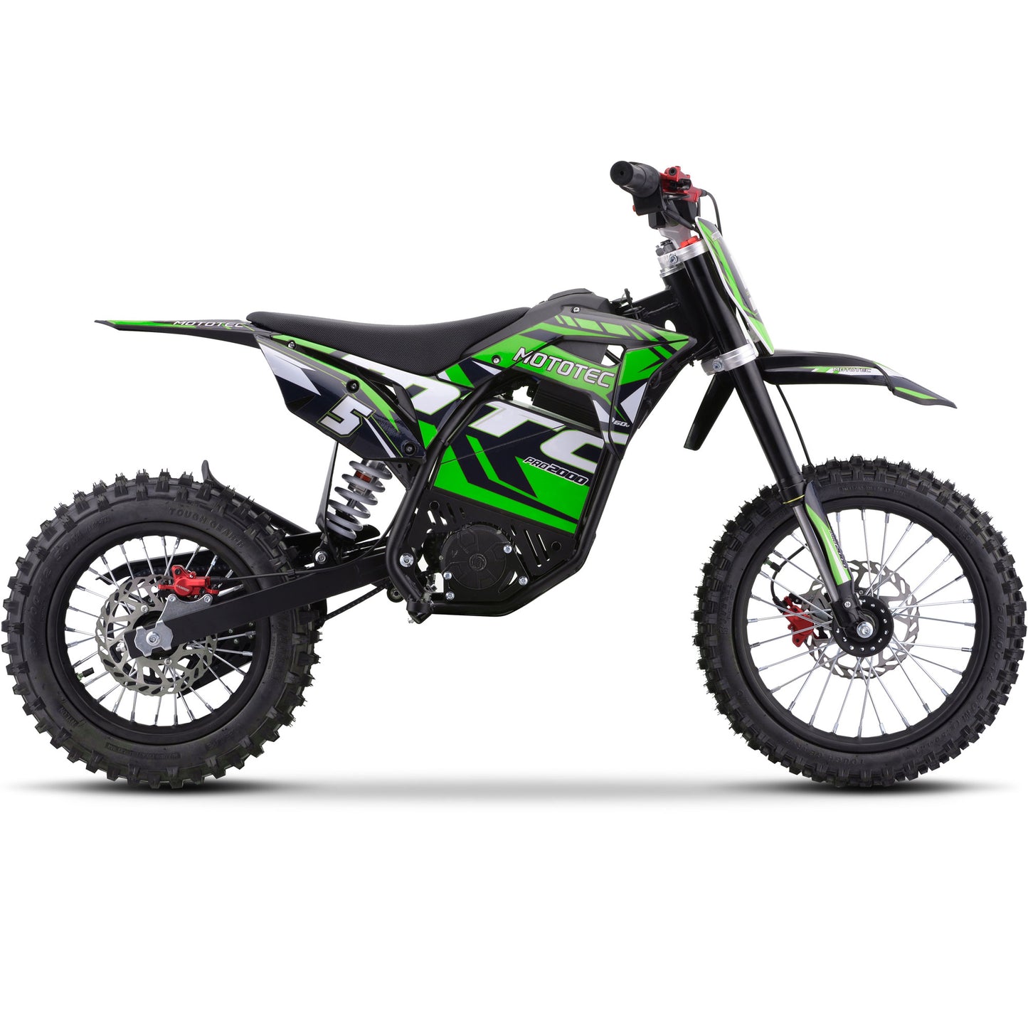 60v Pro Electric Dirt Bike 2000w Lithium Green