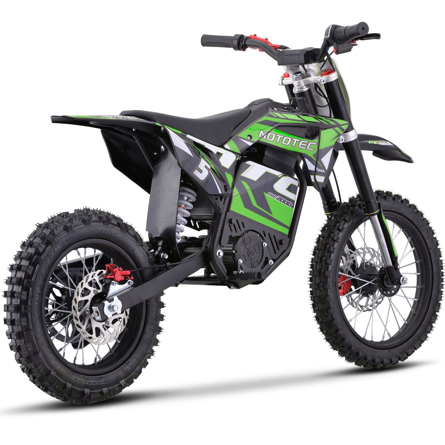 60v Pro Electric Dirt Bike 2000w Lithium Green