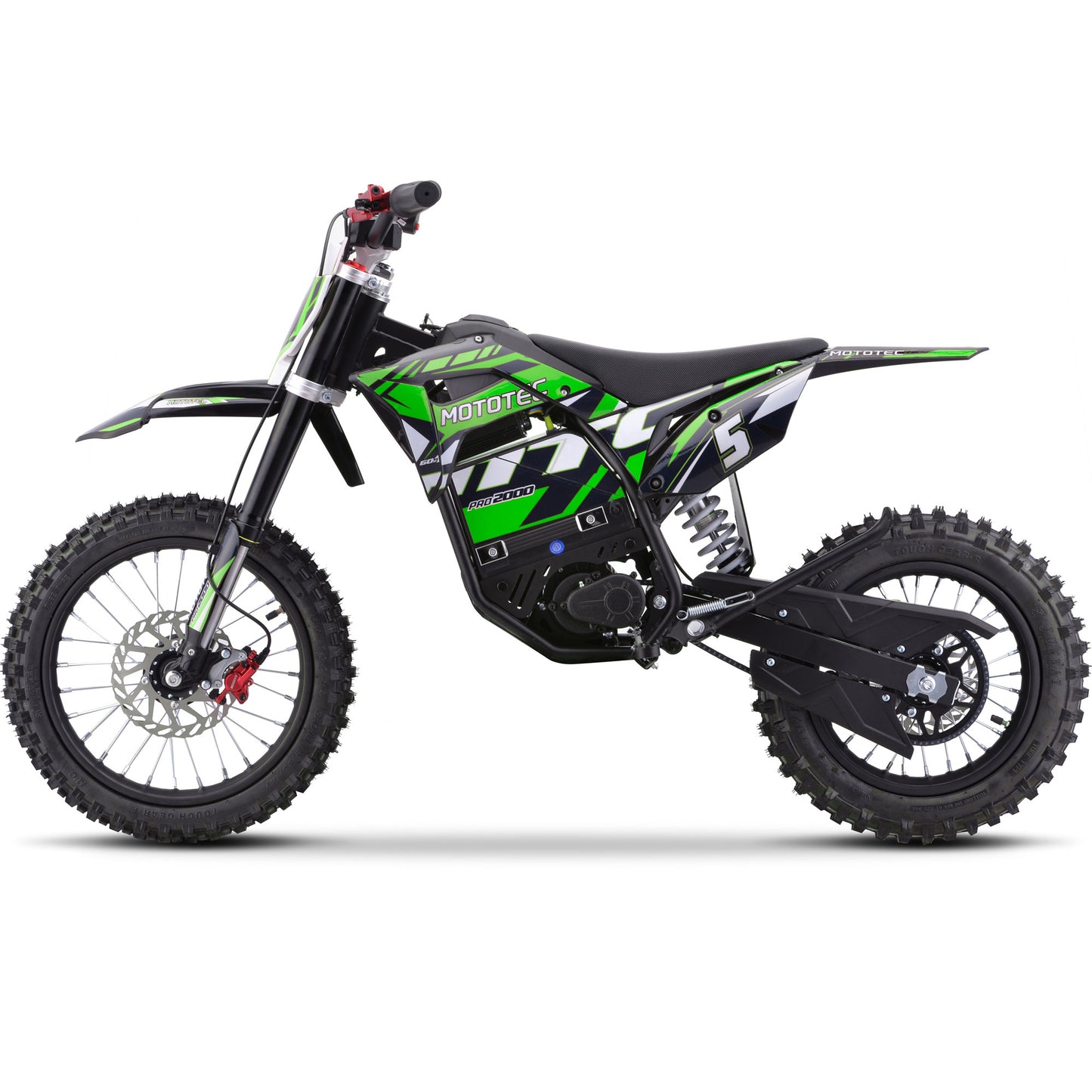 60v Pro Electric Dirt Bike 2000w Lithium Green