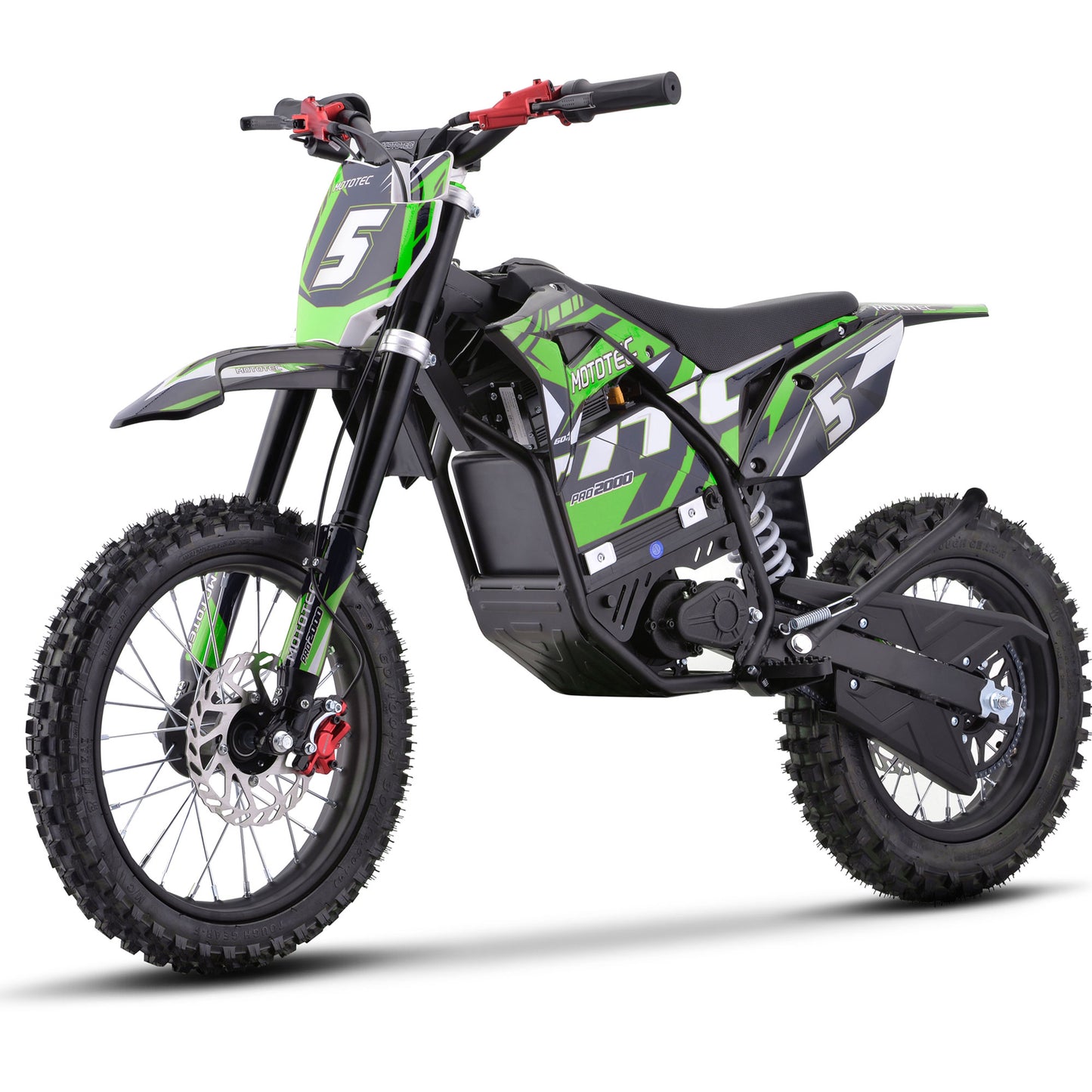 60v Pro Electric Dirt Bike 2000w Lithium Green