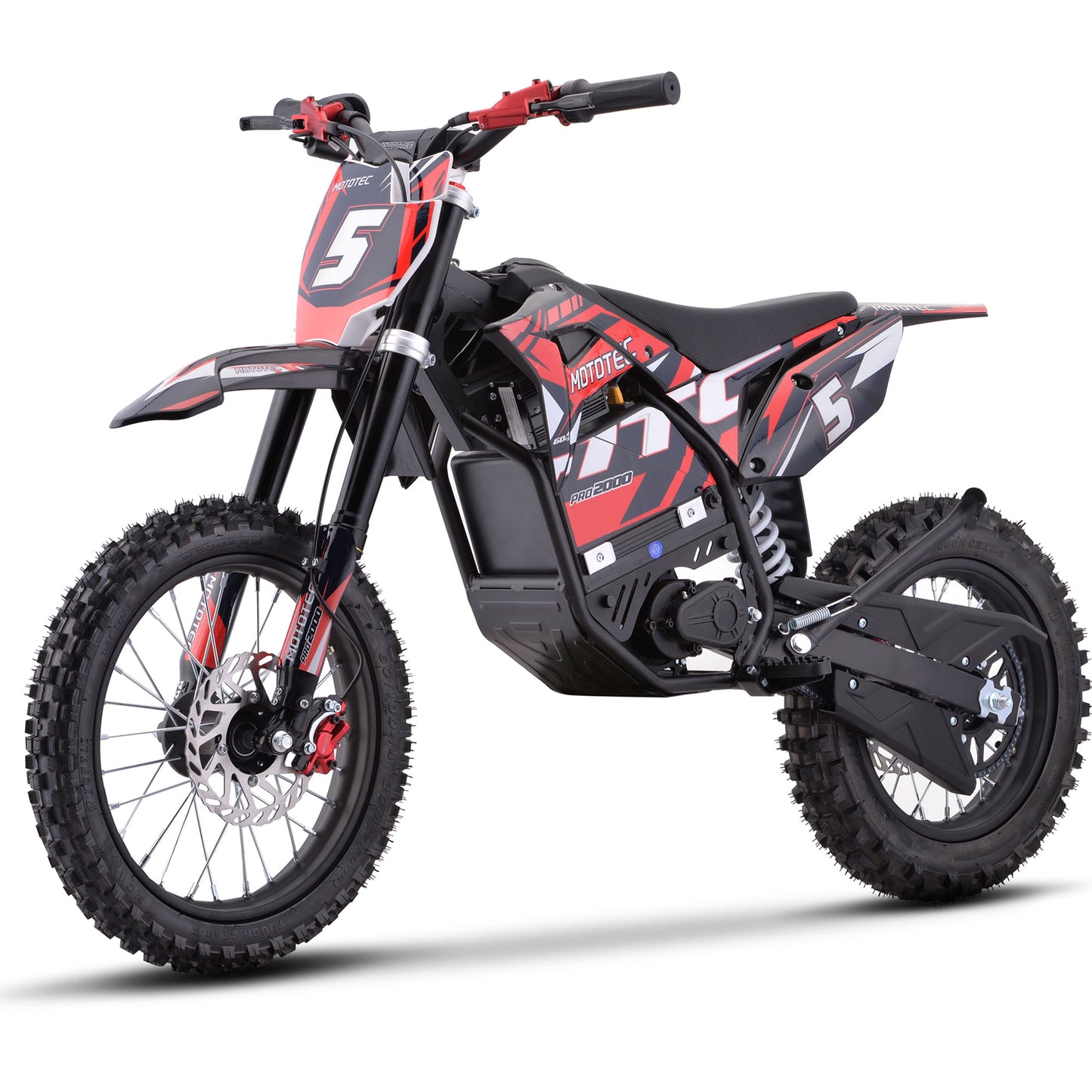 60v Pro Electric Dirt Bike 2000w Lithium Red