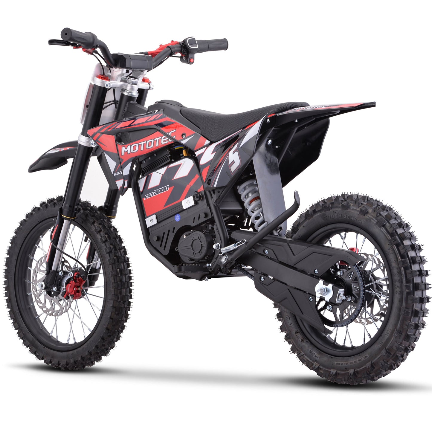 60v Pro Electric Dirt Bike 2000w Lithium Red
