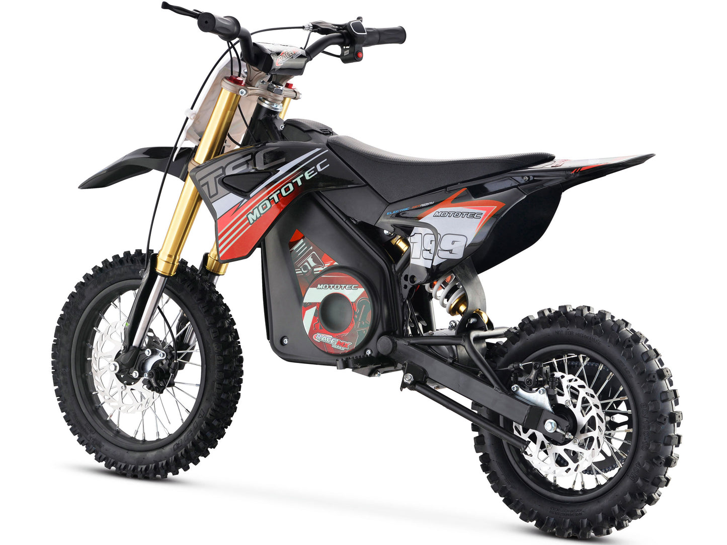 36v Pro Electric Dirt Bike 1200w Lithium Red