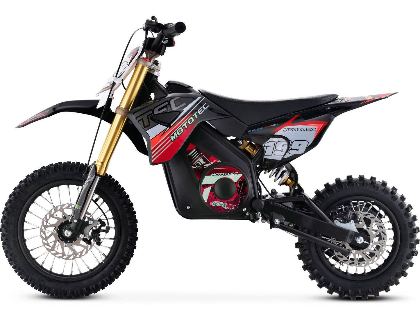 36v Pro Electric Dirt Bike 1200w Lithium Red