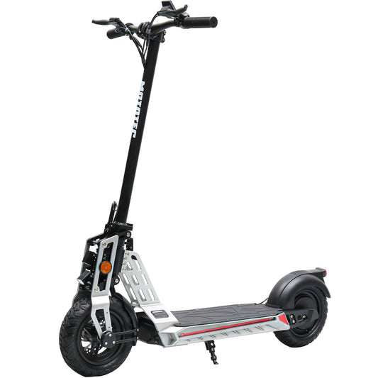 Free Ride 48v 600w Lithium Electric Scooter Silver