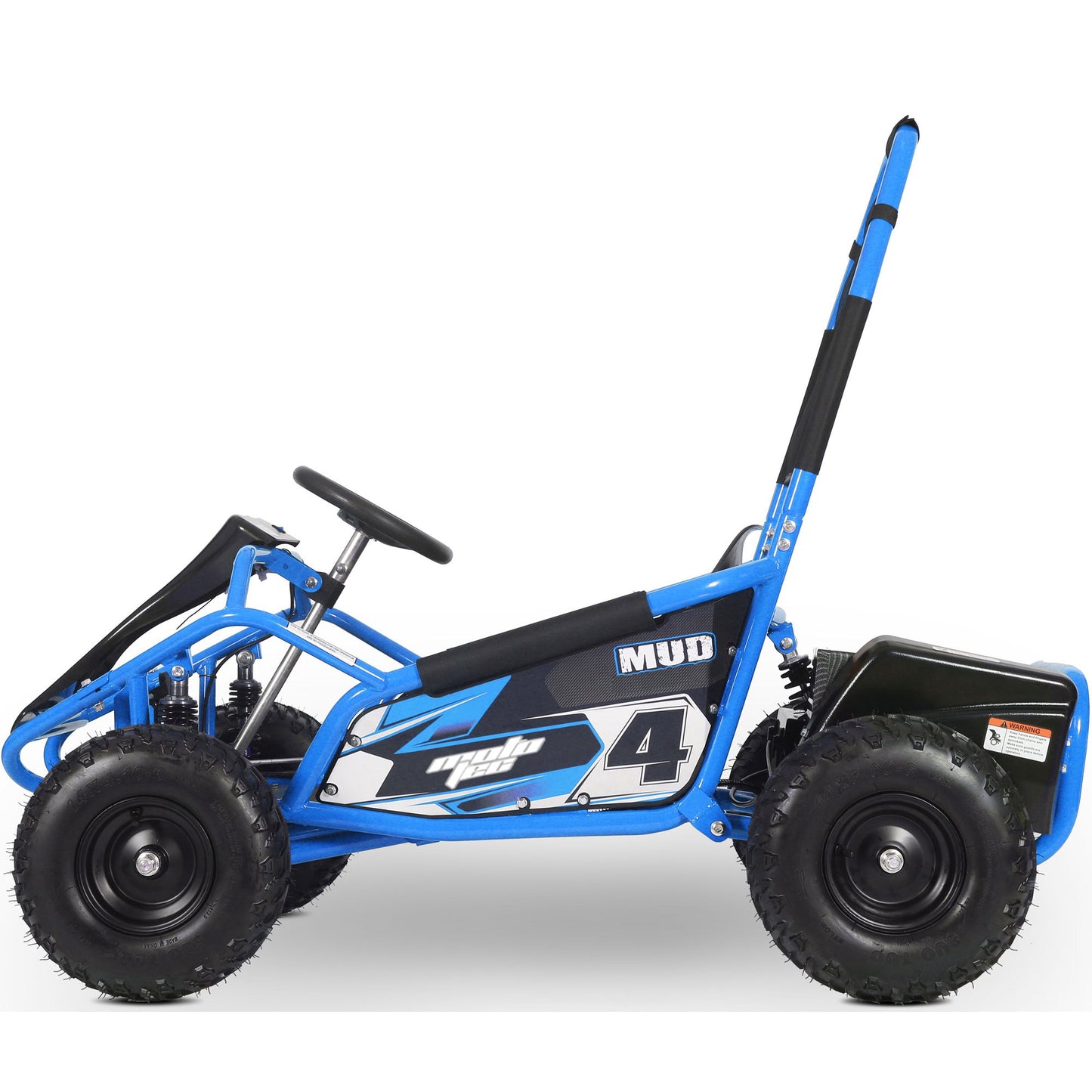Mud Monster Kids Electric 48v 1000w Go Kart Full Suspension Blue