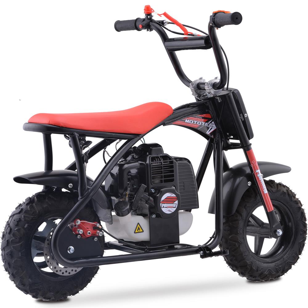 Bandit 52cc 2-Stroke Kids Gas Mini Bike Red