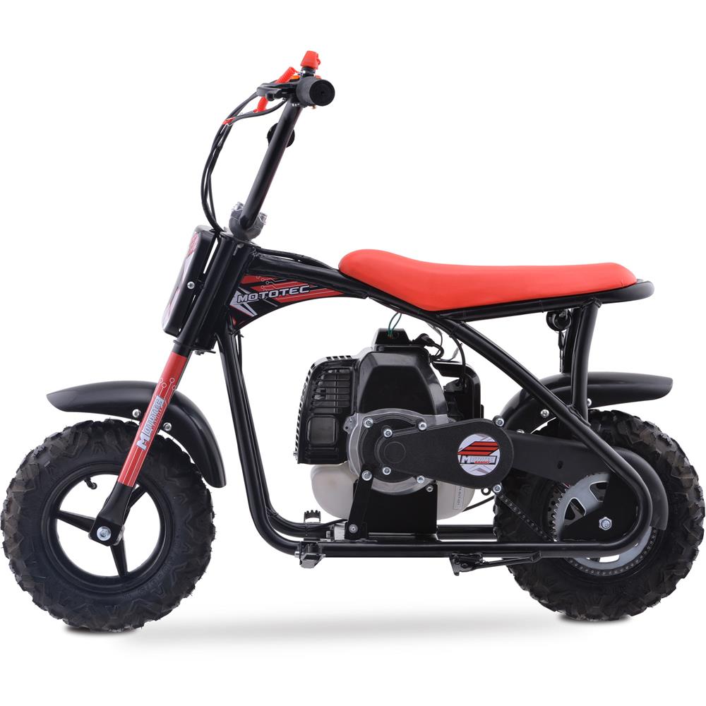 Bandit 52cc 2-Stroke Kids Gas Mini Bike Red