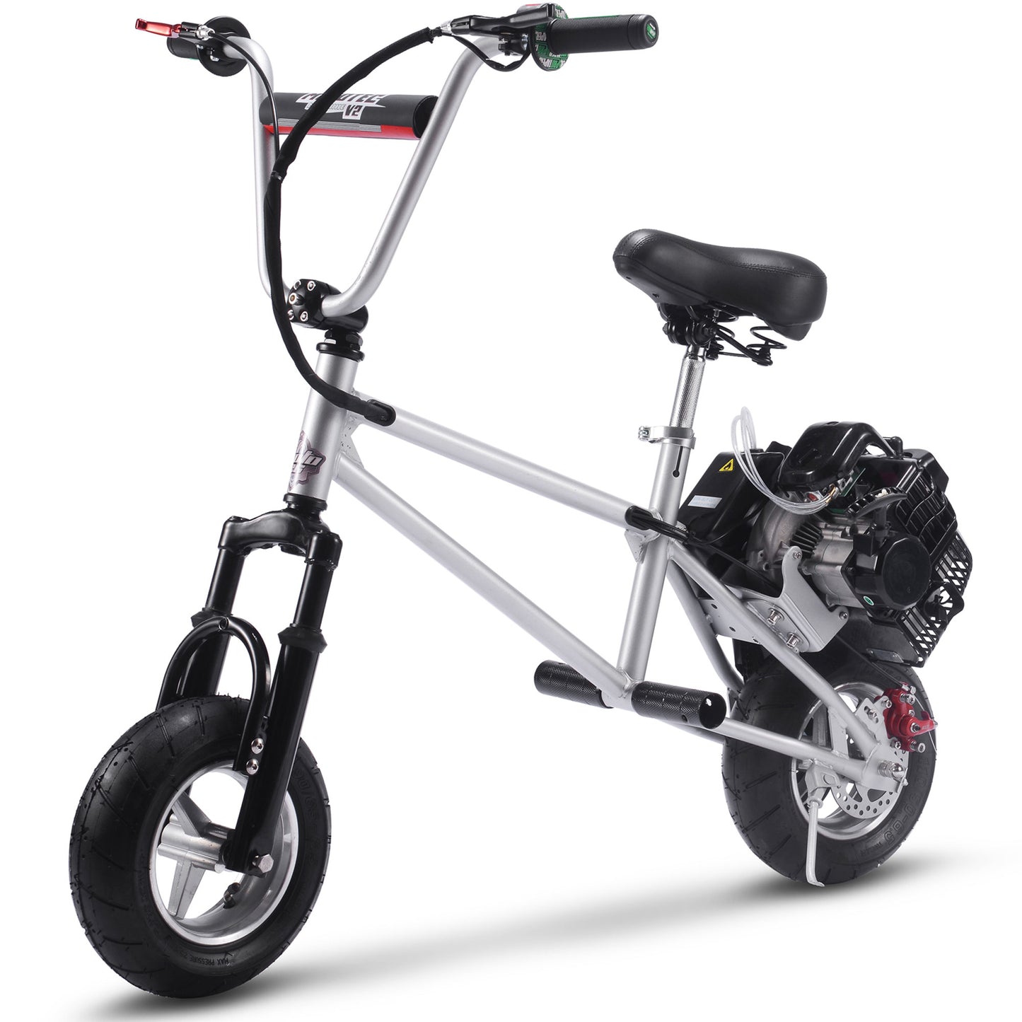 49cc Gas Mini Bike V2 Silver