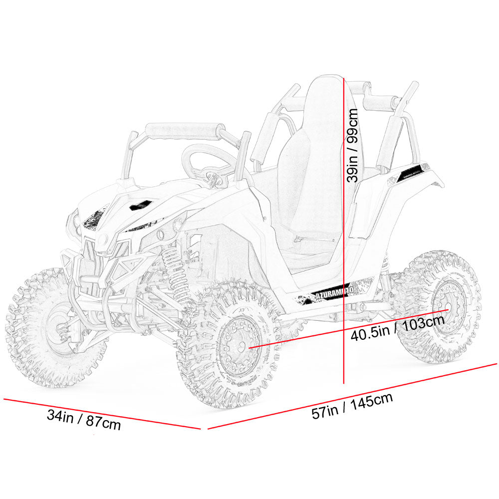 Raider Kids UTV 48v 1200w Full Suspension Blue