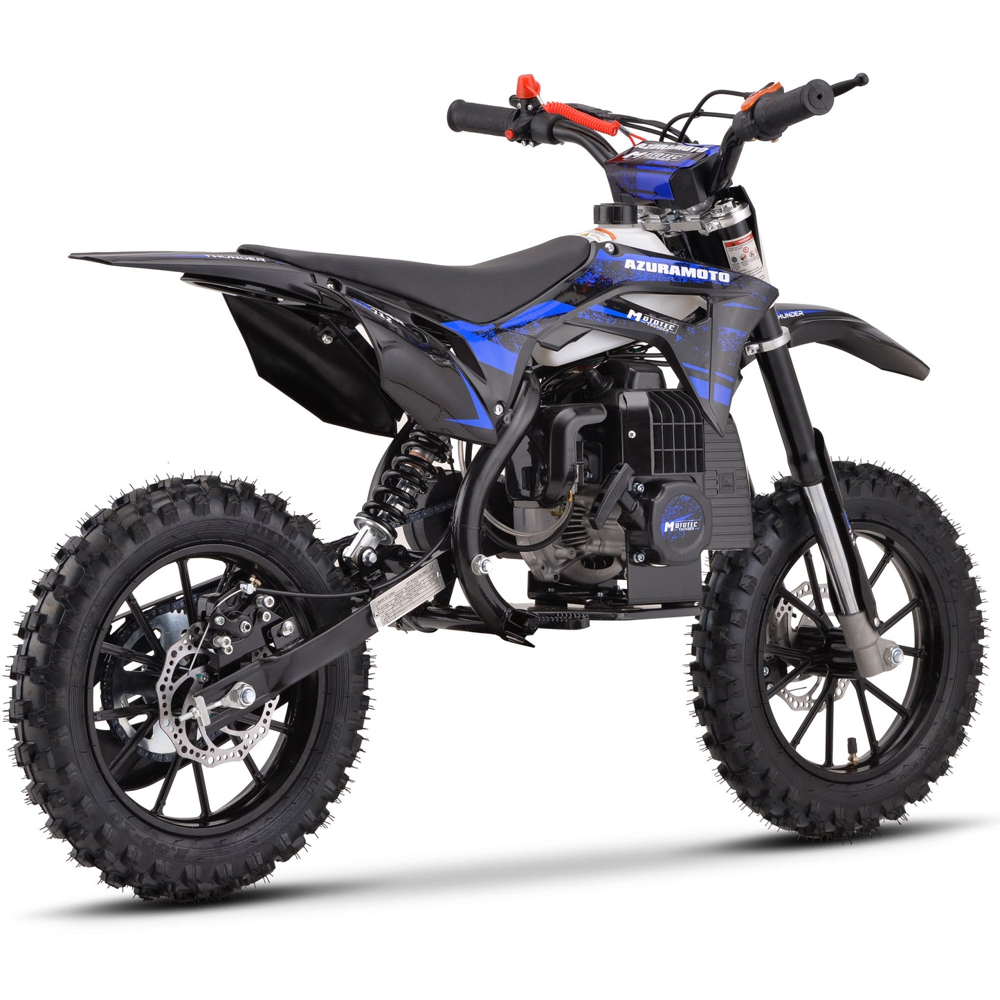 Thunder 50cc 2-Stroke Kids Gas Dirt Bike Blue