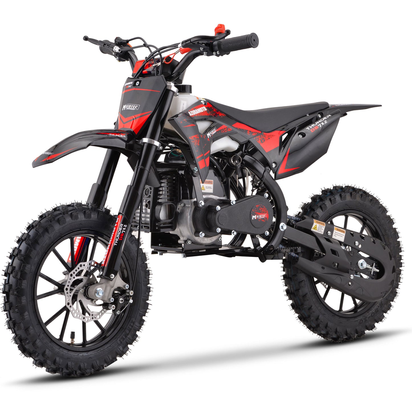 Thunder 50cc 2-Stroke Kids Gas Dirt Bike Red