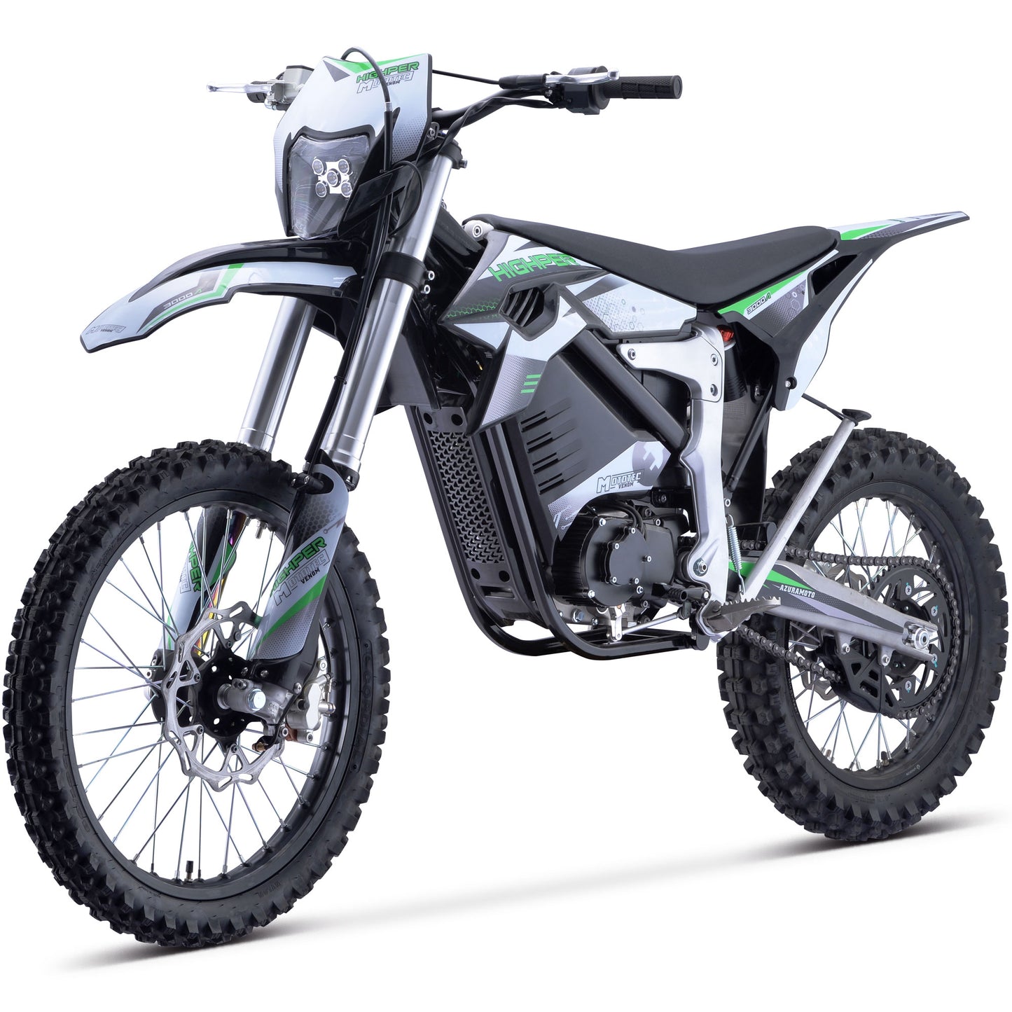 Venom 72v 12000w 50ah Electric Dirt Bike White