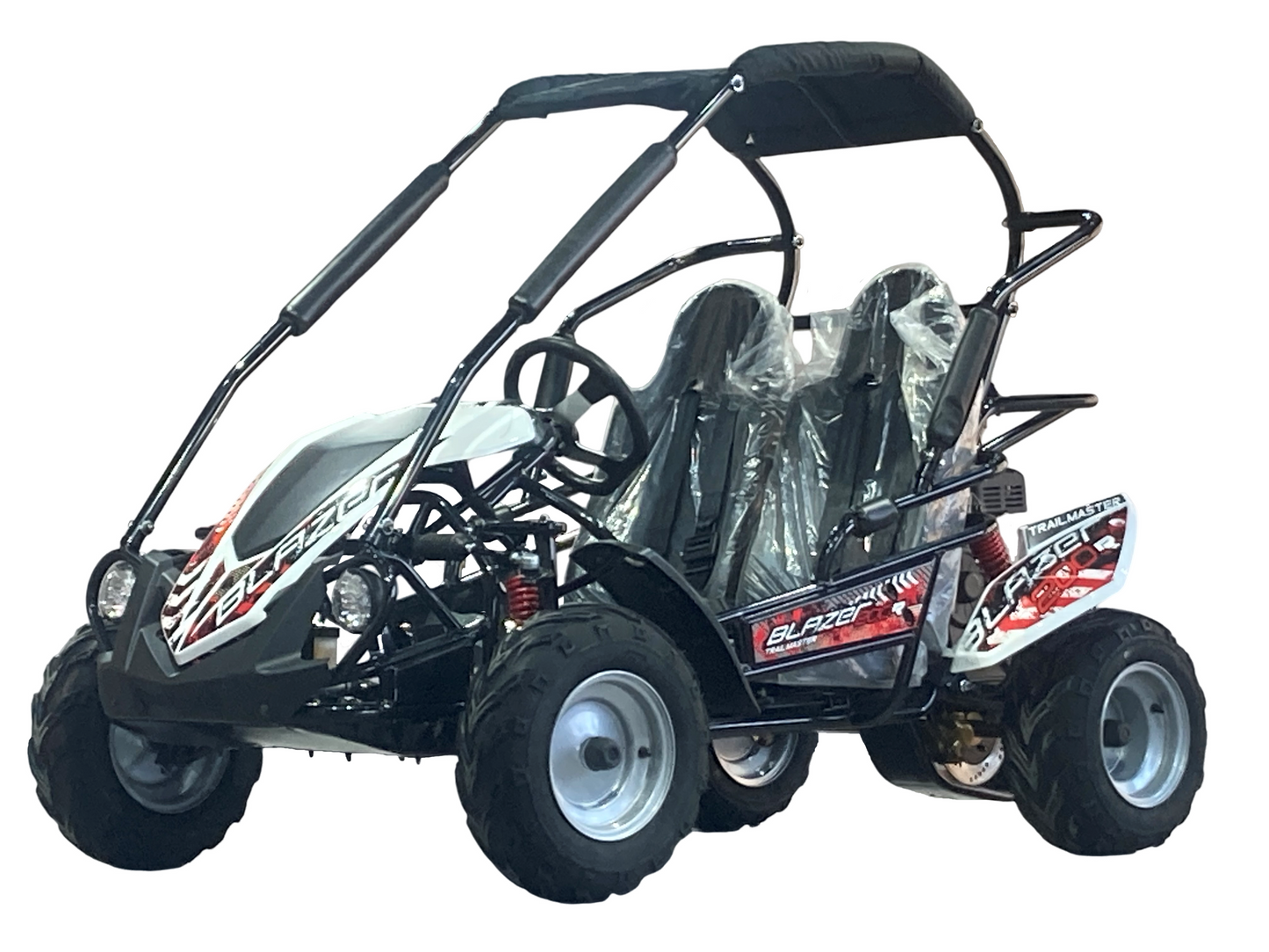 Interceptor Blazer 200R MID-Size Deluxe Go Kart, 7hp Torque Converter, Electric Start Reverse