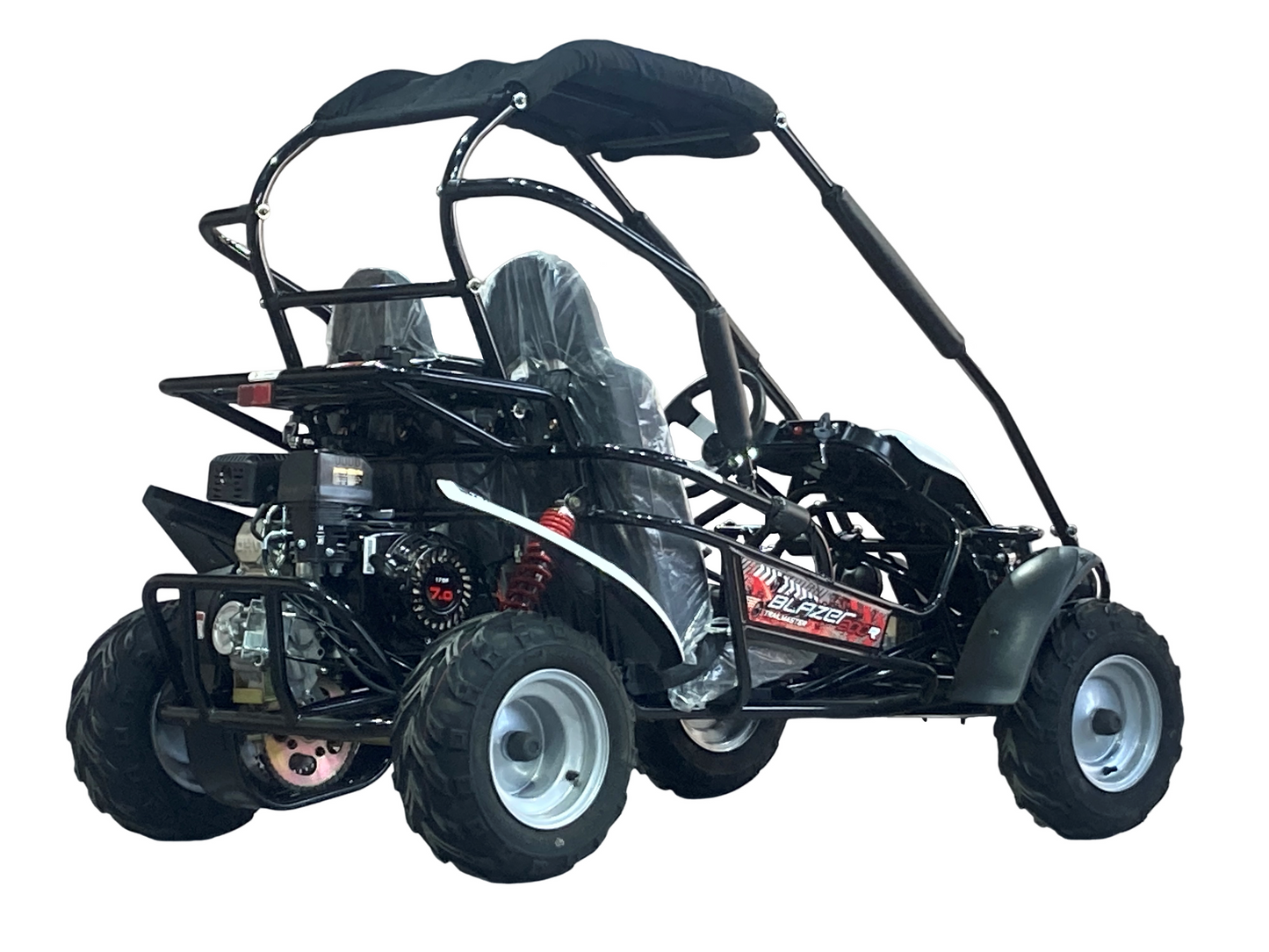 Interceptor Blazer 200R MID-Size Deluxe Go Kart, 7hp Torque Converter, Electric Start Reverse