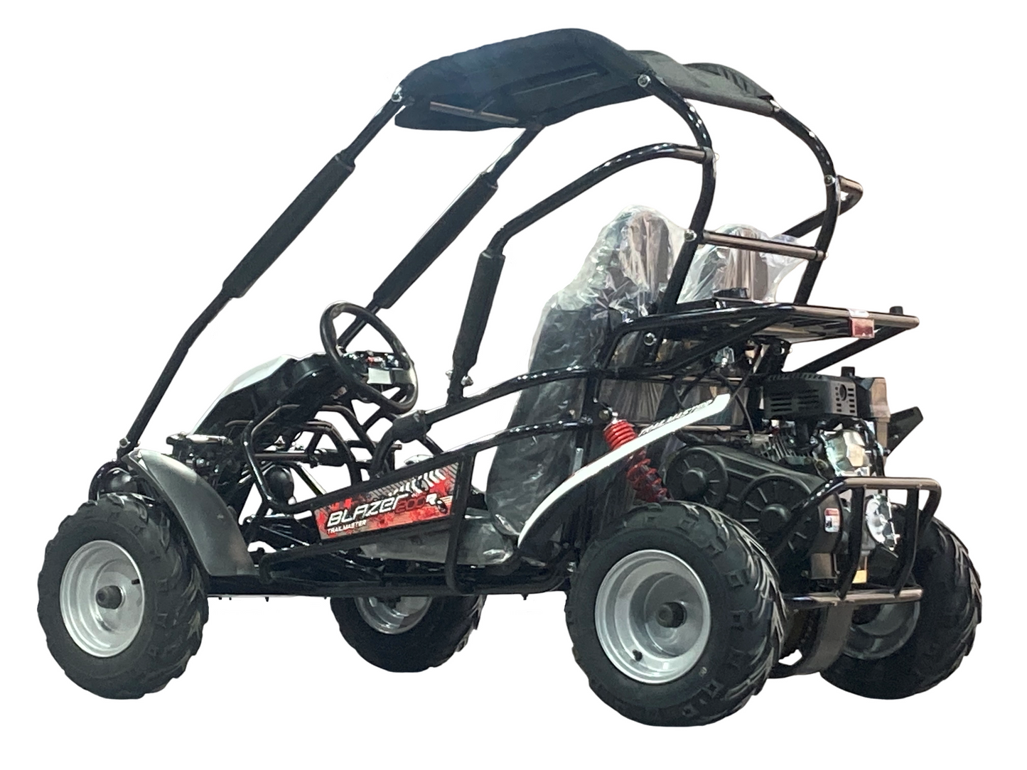 Interceptor Blazer 200R MID-Size Deluxe Go Kart, 7hp Torque Converter, Electric Start Reverse