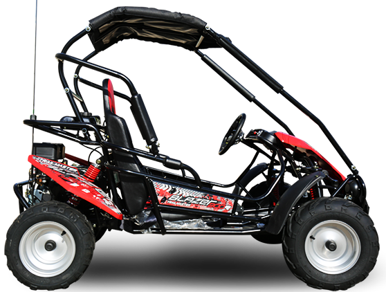 Interceptor Blazer 200R MID-Size Deluxe Go Kart, 7hp Torque Converter, Electric Start Reverse