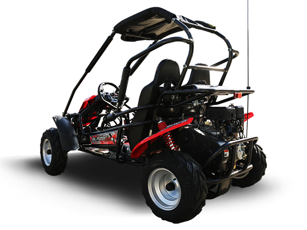 Interceptor Blazer 200R MID-Size Deluxe Go Kart, 7hp Torque Converter, Electric Start Reverse