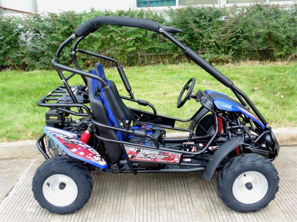 Interceptor Blazer 200R MID-Size Deluxe Go Kart, 7hp Torque Converter, Electric Start Reverse