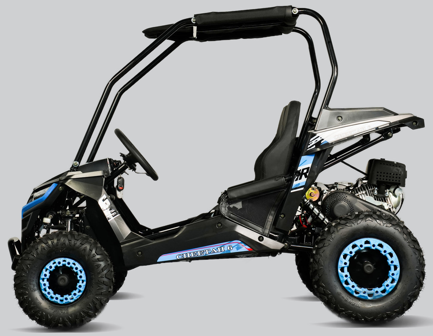 Interceptor Cheetah 6 Kids Deluxe Go Kart, 5.5hp Electric Start, Remote Start/Kill with Reverse