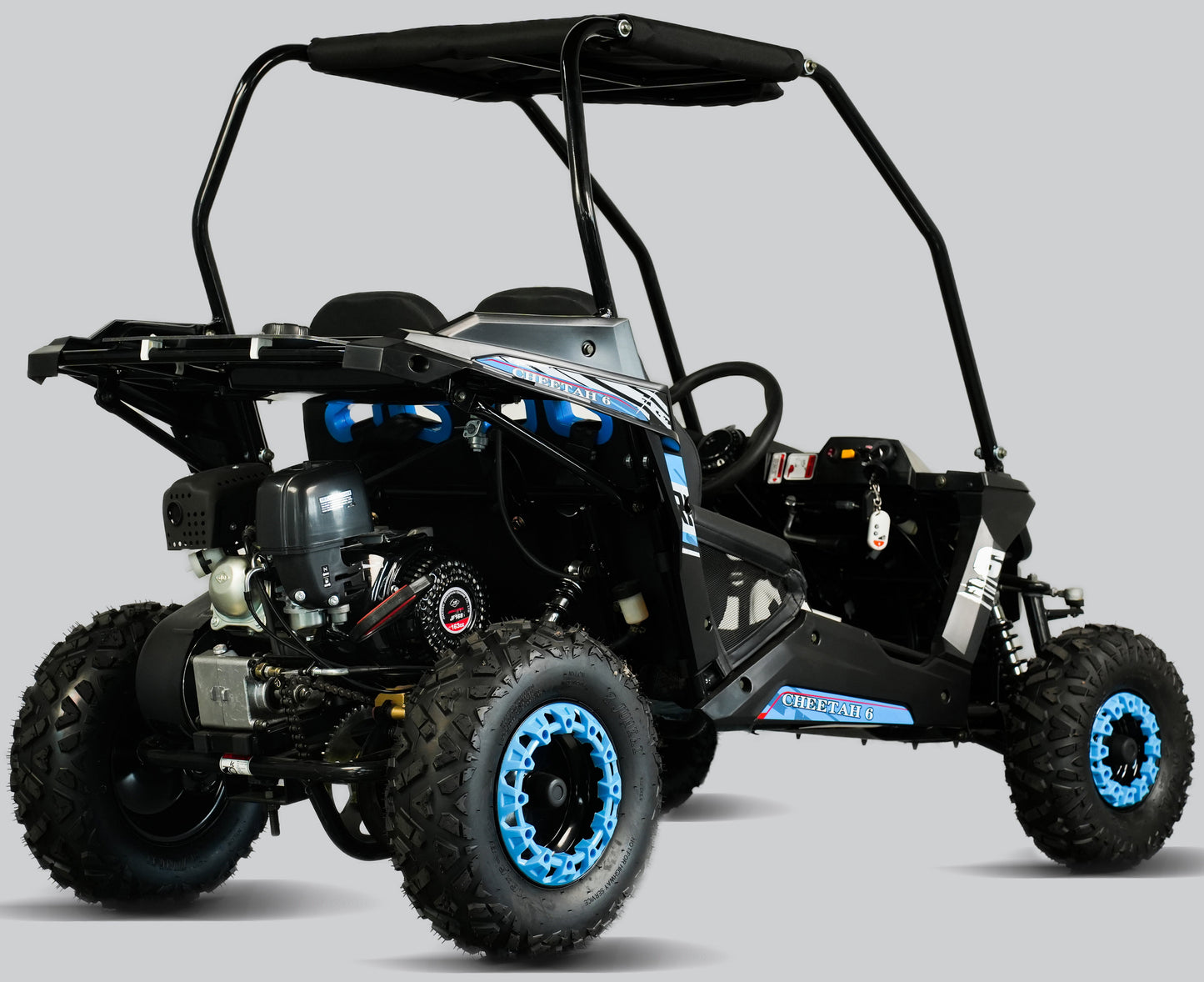 Interceptor Cheetah 6 Kids Deluxe Go Kart, 5.5hp Electric Start, Remote Start/Kill with Reverse