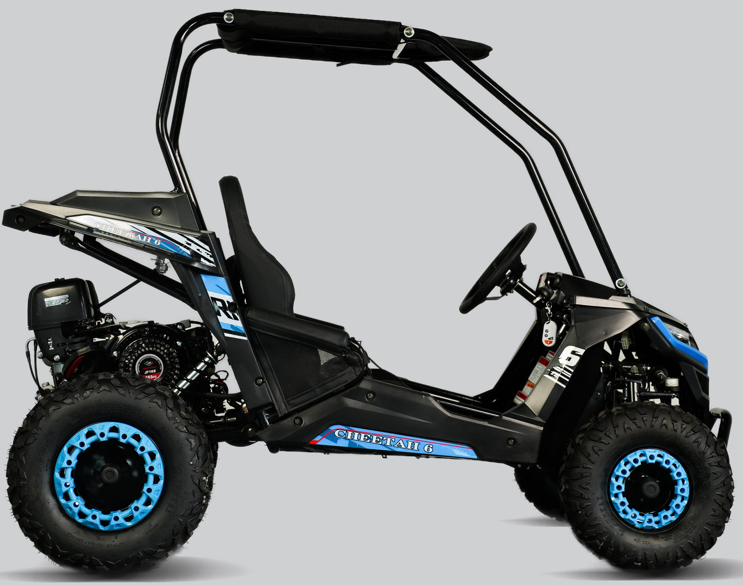 Interceptor Cheetah 6 Kids Deluxe Go Kart, 5.5hp Electric Start, Remote Start/Kill with Reverse
