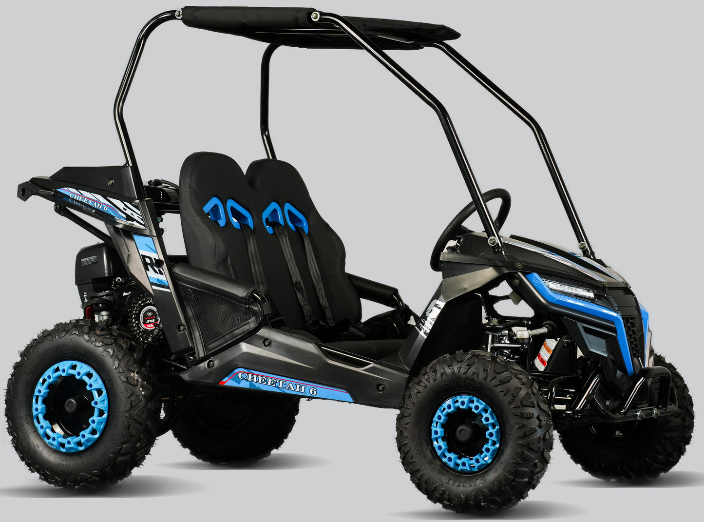 Interceptor Cheetah 6 Kids Deluxe Go Kart, 5.5hp Electric Start, Remote Start/Kill with Reverse