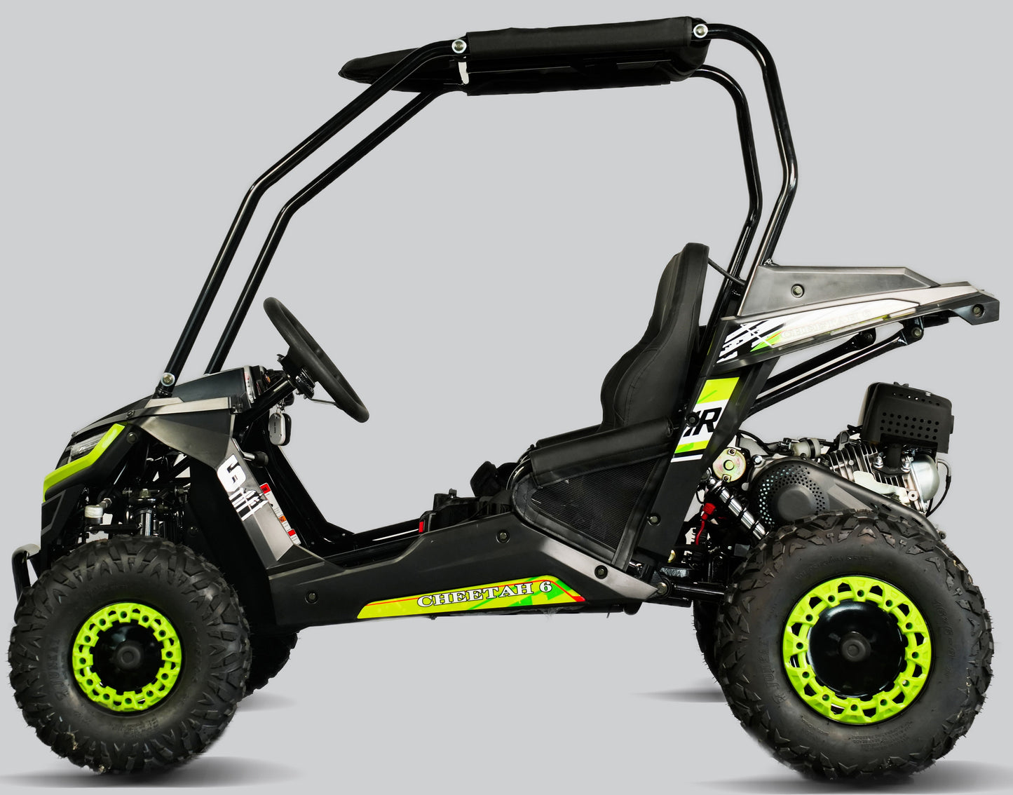 Interceptor Cheetah 6 Kids Deluxe Go Kart, 5.5hp Electric Start, Remote Start/Kill with Reverse